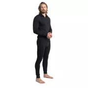 Pánské dvouvrstvé Merino tričko s rolákem na zip Devold Expedition, černé Pánské dvouvrstvé Merino tričko s rolákem na zip Devold Expedition, černé