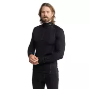 Pánské dvouvrstvé Merino tričko s rolákem na zip Devold Expedition, černé Pánské dvouvrstvé Merino tričko s rolákem na zip Devold Expedition, černé
