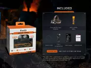 Nabíjecí čelovka Fenix HM75R Topaz, 1600 lm