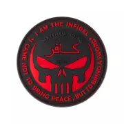 Nášivka gumová JTG Infidel Punisher Rubber Patch, Blackmedic
