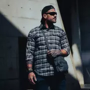 Košile Helikon-Tex GreyMan Shirt - Polyester Nylon Blend, Blue Stonework Plaid Košile Helikon-Tex GreyMan Shirt - Polyester Nylon Blend, Blue Stonework Plaid