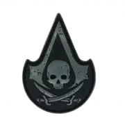 Nášivka gumová JTG Assassin Skull Rubber Patch, SWAT