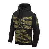Pánská mikina Helikon Rogue Hoodie, černá / tiger stripe Pánská mikina Helikon Rogue Hoodie, černá / tiger stripe