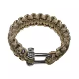 Náramek Paracord MFH 2,3 cm s přezkou, coyote, vel. S