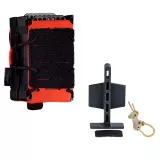 Dvojitá modulární samosvorná sumka Templar’s Gear pro puškové zásobníky M4, Fluo Red