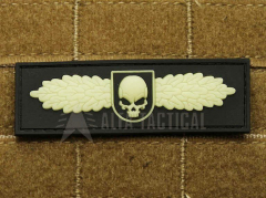 Patchzone Nášivka SOF Skull badge, GID - fluorescenční