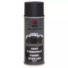 Armádní barva ve spreji, 400 ml, černá