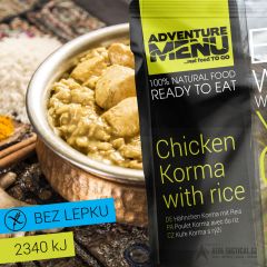 Adventure Menu Kuře Korma s rýží, 400 g