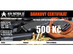 ALFA TACTICAL DÁRKOVÝ CERTIFIKÁT ALFATACTICAL 500,-CZK