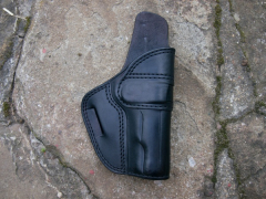 Kožené opaskové pouzdro K.M.Saddlery Mustang pro Walther PP