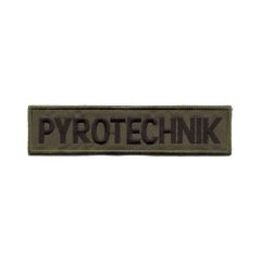 Nášivka Pyrotechnik malá bojová 13,5 x 3,5cm, suchý zip