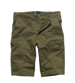 Vintage Industries Kraťasy Vintage Industries Beltana technical short, Olive