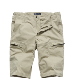 Kraťasy Vintage Industries Beltana technical short, Biege