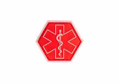 JTG Nášivka Paramedic Hexagon, červená