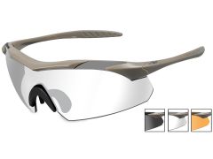 WileyX Střelecké sluneční brýle WileyX Vapor, 3 výměnná skla, coyote / pískové