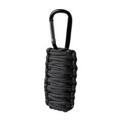 Mil-tec Survival sada pro přežití - přívěšek Paracord malý, černý