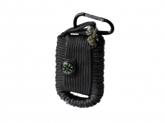 Mil-tec Survival sada pro přežití - přívěšek Paracord velký, černý