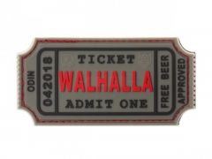 JTG nášivka - Ticket to Walhalla, šedá