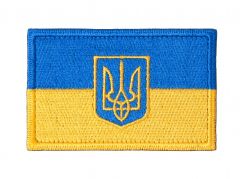 Nášivka Ukrajinská vlajka se znakem