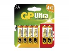 GP Batteries Baterie GP tužková AA Ultra LR6, 4+2ks