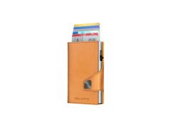 TRU VIRTU - peněženka CLICK & SLIDE Vegan BIO Apple, Walnut
