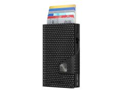 TRU VIRTU - peněženka CLICK & SLIDE, Diagonal Carbon Black