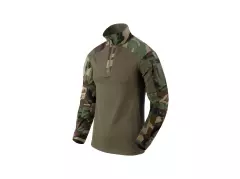 Taktická košile Helikon MCDU Combat Shirt®, Woodland/Olive Green