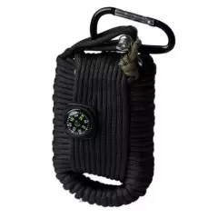 Mil-tec Survival sada pro přežití - přívěšek Paracord velký, černý