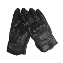 Mil-tec Rukavice Tactical Leather, černé
