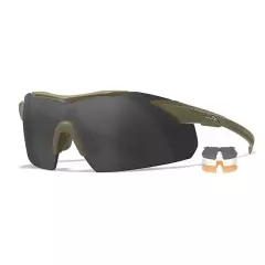 Střelecké sluneční brýle WileyX Vapor Comm 2,5Mm Grey + Clear + Light Rust / Matte Tan