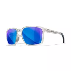 WileyX Sluneční brýle WileyX Alfa Captivate Polarized - Blue Mirror - Smoke Grey/Gloss Clear Crystal