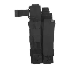 5.11 TACTICAL Dvojitá sumka 5.11 Tactical Bungee/Cover na zásobníky MP5/UZI, černá