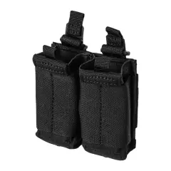 5.11 TACTICAL Dvojitá otevřená sumka 5.11 Tactical Flex Double 2.0 pro pistolové zásobníky, Černá