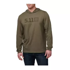 5.11 TACTICAL Triko s dlouhým rukávem a kapucí 5.11 Hooded Long Sleeve Tee, Ranger Green