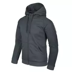 Helikon-Tex Mikina Helikon Urban Tactical Hoodie (Fullzip), černo-šedá melange