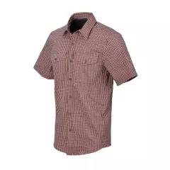 Košile Helikon Covert Concealed Carry Short Sleeve Shirt, Dirt Red Checkered