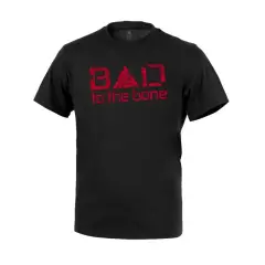 DIRECT ACTION® Triko Direct Action T-Shirt Bad to the Bone, Černé