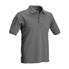 Defcon5 Triko s kapsami Defcon 5 Tactical Polo Short Sleeves, Wolf Grey