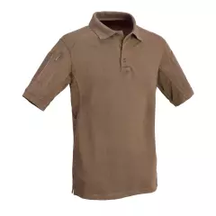 Defcon5 Triko s kapsami Defcon 5 Tactical Polo Short Sleeves, Coyote Brown