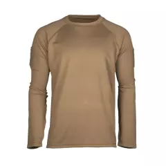 Triko Mil-Tec Quickdry s dlouhým rukávem, Dark Coyote