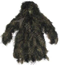Maskovací oblek MFH Ghillie, woodland