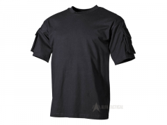 Taktické bavlněné triko Mil-Tec, černé