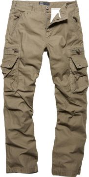 Kalhoty Vintage Industries Rico, Olive