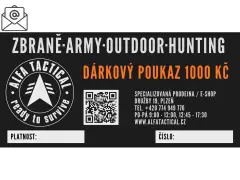 ELEKTRONICKÝ DÁRKOVÝ CERTIFIKÁT ALFATACTICAL 1000,-CZK