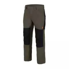 Kalhoty Helikon Woodsman Pants®, Taiga Green / Černé