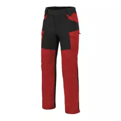 Kalhoty Helikon Hybrid Outback Pants DuraCanvas, Crimson Sky/černá