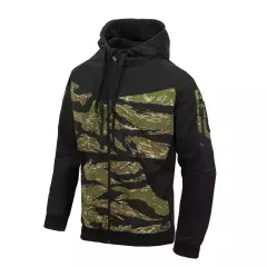 Pánská mikina Helikon Rogue Hoodie, černá / tiger stripe