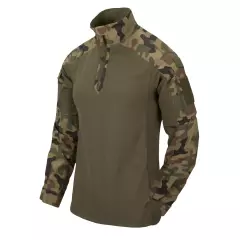 Taktická košile Helikon MCDU Combat Shirt Nyco Ripstop, PL Woodland/Olive Green
