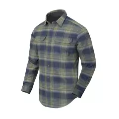Košile Helikon GreyMan Shirt - Polyester Nylon Blend, Blast Blue Plaid