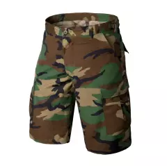 Kraťasy Helikon BDU Shorts - PolyCotton Ripstop, US Woodland